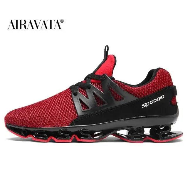 Black Men's Casual Breathable Mesh Sneakers for Sports and Travel
