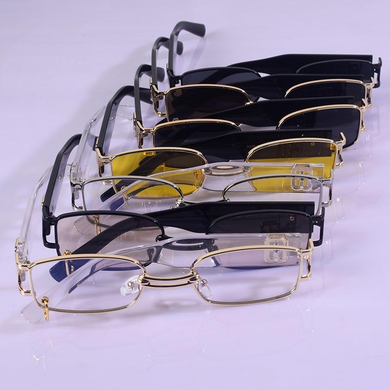 Stylish Square Black Metal Frame Vintage Sunglasses