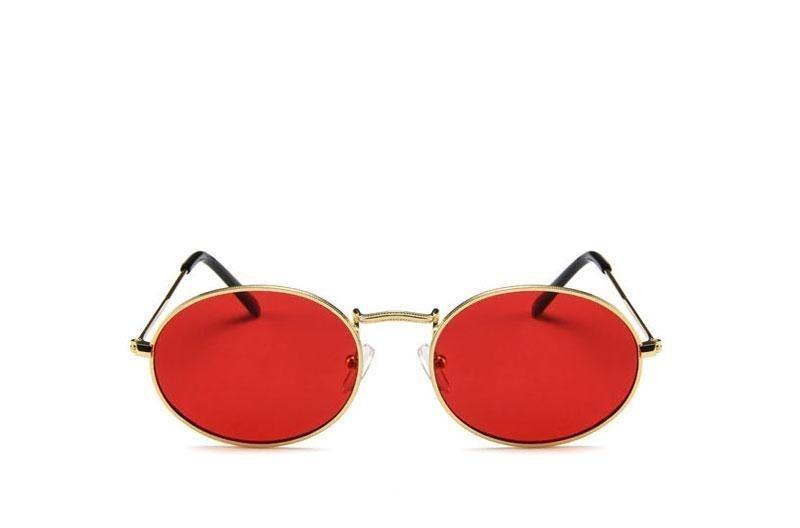 Vintage Round Sunglasses for Women Anti-Reflective Oval Shades