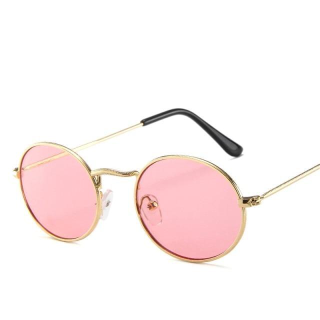Vintage Round Sunglasses for Women Anti-Reflective Oval Shades