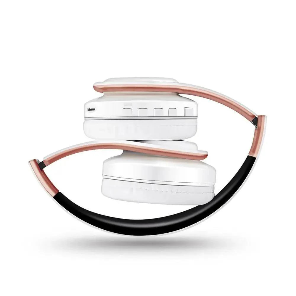 Foldable Wireless Bluetooth Stereo Headphones with FM & SD Slot