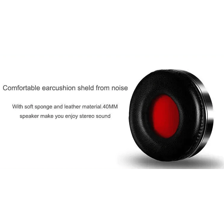 Foldable Wireless Bluetooth Stereo Headphones with FM & SD Slot