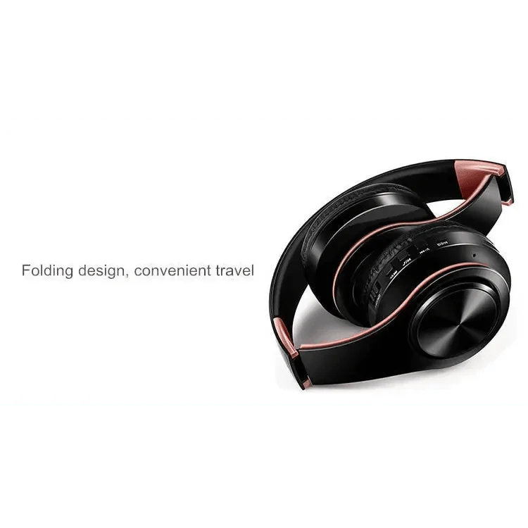 Foldable Wireless Bluetooth Stereo Headphones with FM & SD Slot