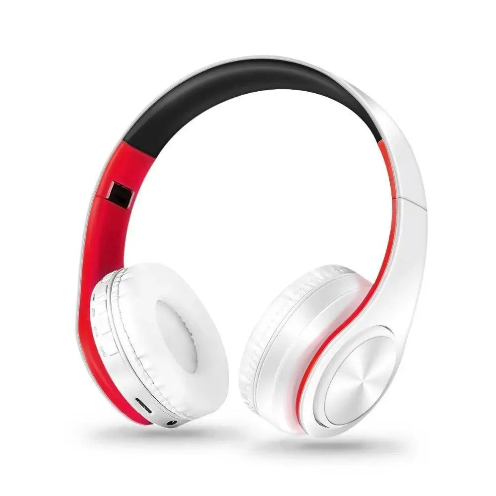 Foldable Wireless Bluetooth Stereo Headphones with FM & SD Slot