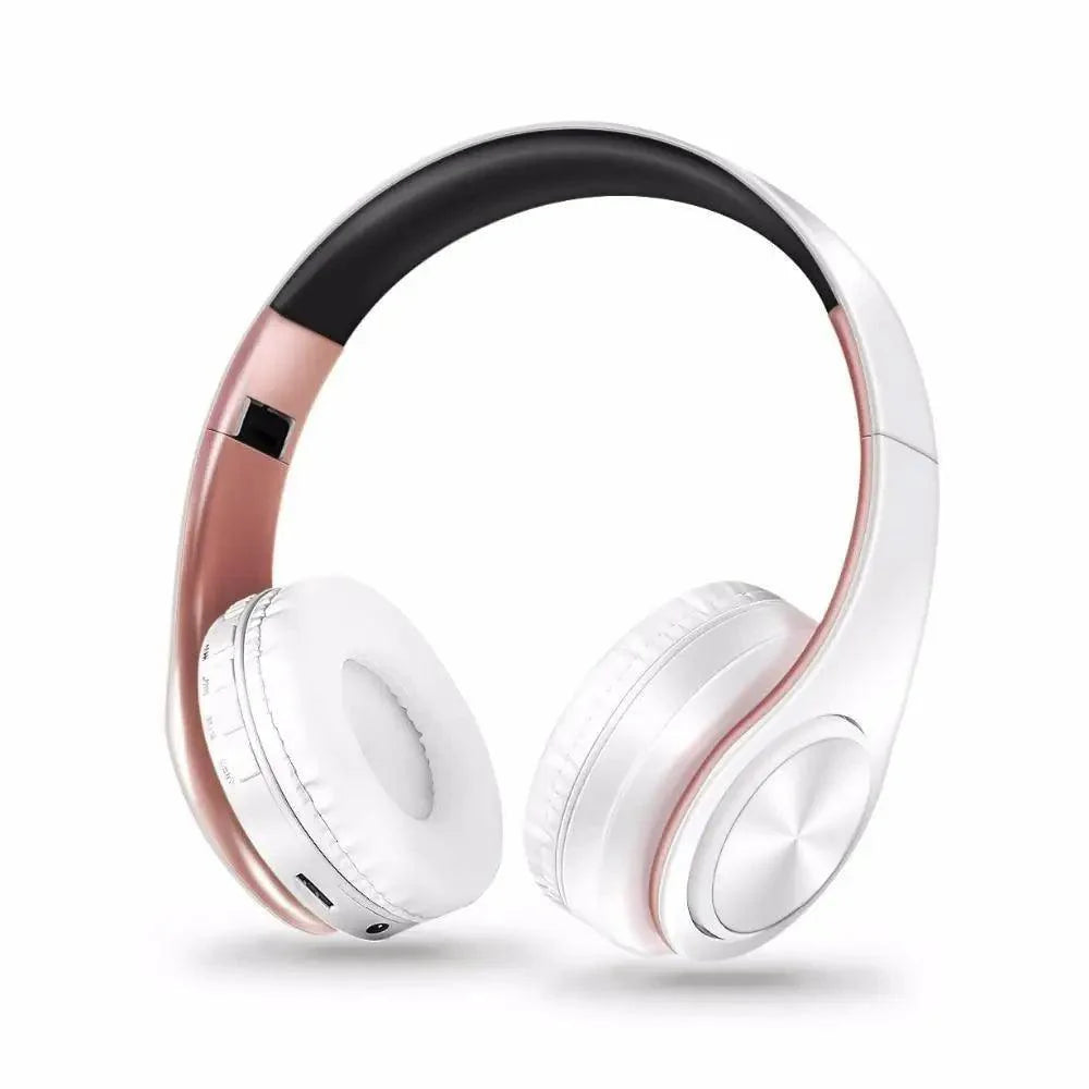 Modern foldable wireless Bluetooth headphones in matte finish with metallic accents