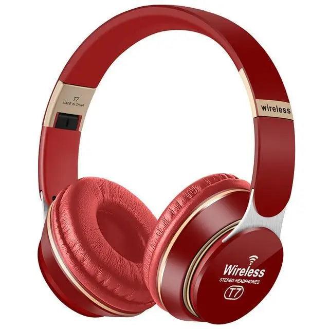 Wireless Foldable Bluetooth Headphones with Mic, Stereo Sport Gear