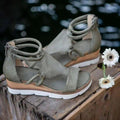 Comfortable Leather Zipper Sandals – Elegant Summer Footwear