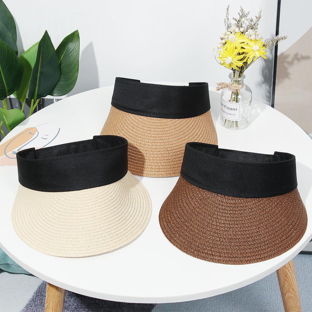 Women's Wide Brim Foldable Sun Hat - Adjustable Portable Beach Visor