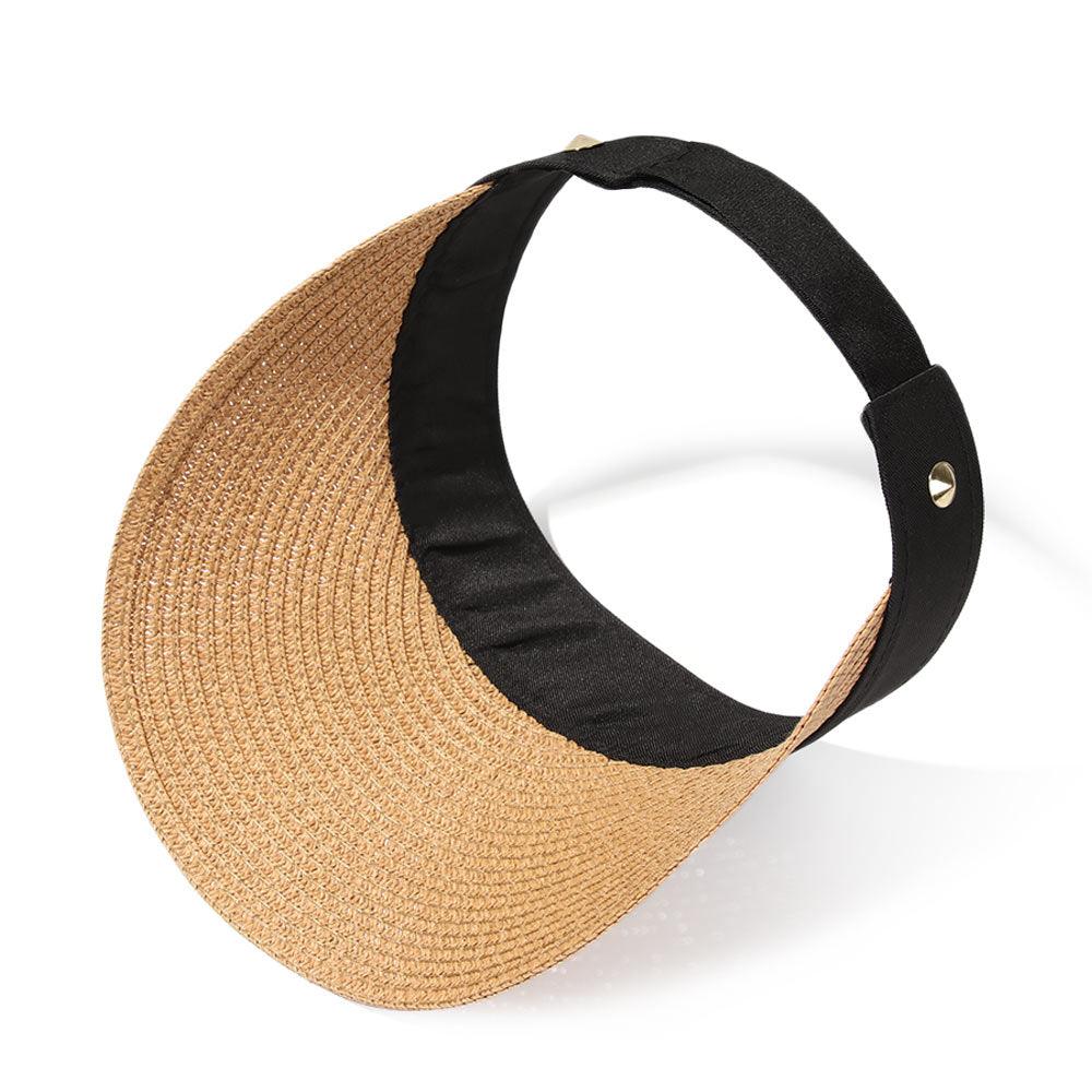 Women's Wide Brim Foldable Sun Hat - Adjustable Portable Beach Visor