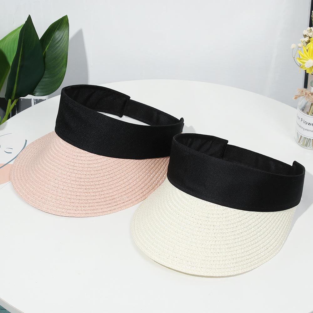 Women's Wide Brim Foldable Sun Hat - Adjustable Portable Beach Visor
