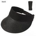 Women's Wide Brim Foldable Sun Hat - Adjustable Portable Beach Visor