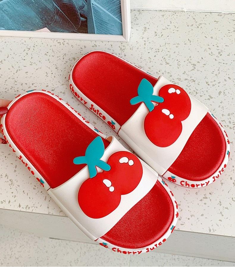 Cute Fruit Print Beach Slides Lightweight Non-Slip Pool Sandals