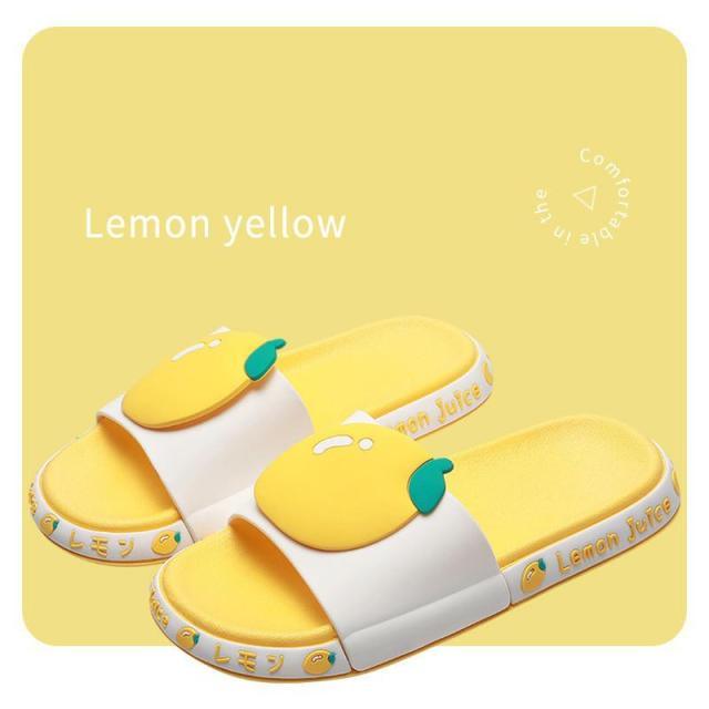 Cute Fruit Print Beach Slides Lightweight Non-Slip Pool Sandals