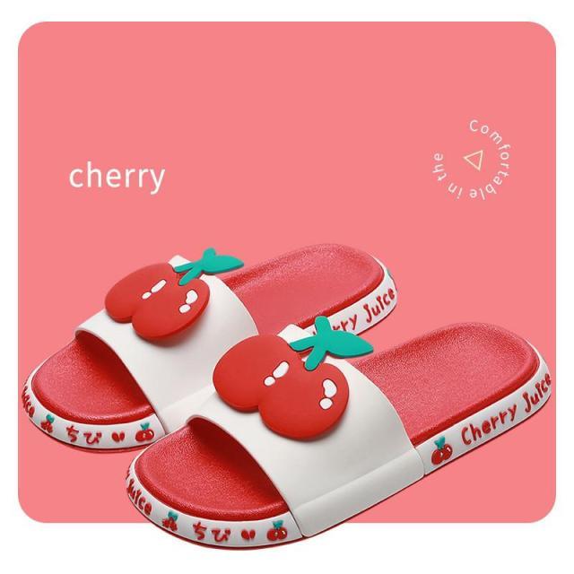 Cute Fruit Print Beach Slides Lightweight Non-Slip Pool Sandals
