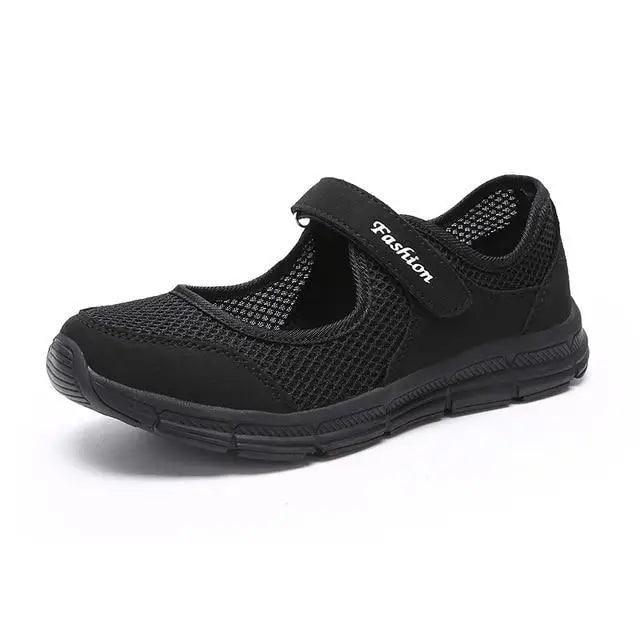 Women's Breathable Knit Sport Sneakers - Comfortable Athletic Shoes