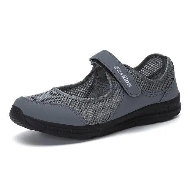Women's Breathable Knit Sport Sneakers - Comfortable Athletic Shoes