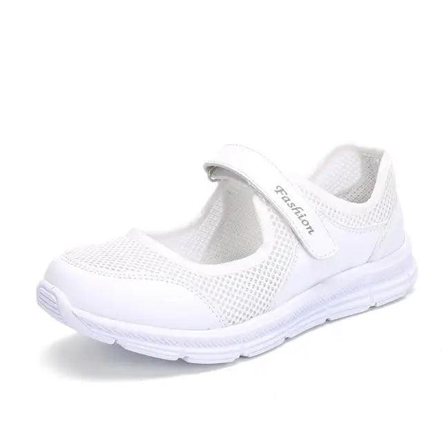 Women's Breathable Knit Sport Sneakers - Comfortable Athletic Shoes