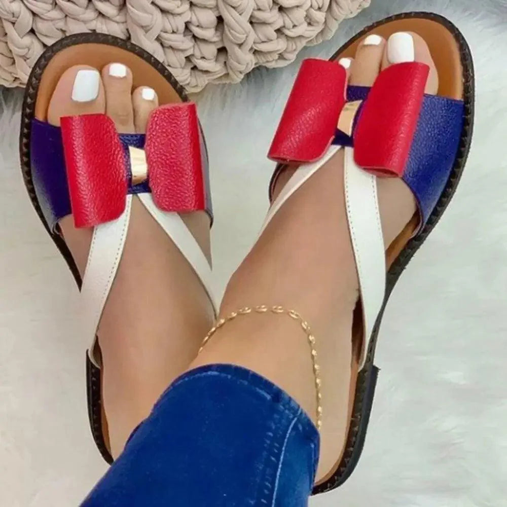Butterfly Flat Sandals for Women - Casual Comfort Luxury Slippers