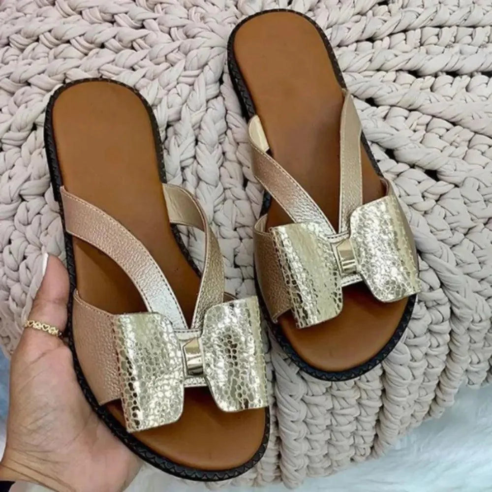 Butterfly Flat Sandals for Women - Casual Comfort Luxury Slippers