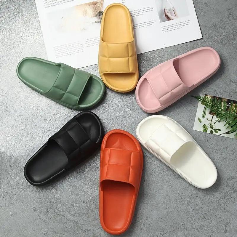 Unisex Non-Slip EVA Cloud Slippers - Comfortable Soft Thick Sole