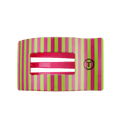 Large pink flat rectangle hair clip for thick hair