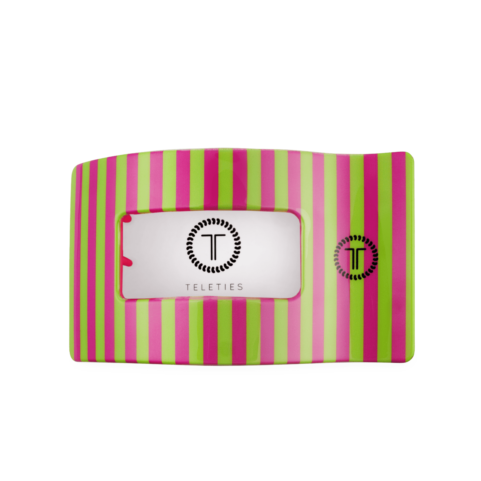 Summer Crush Large Flat Rectangle Hair Clip in Pink