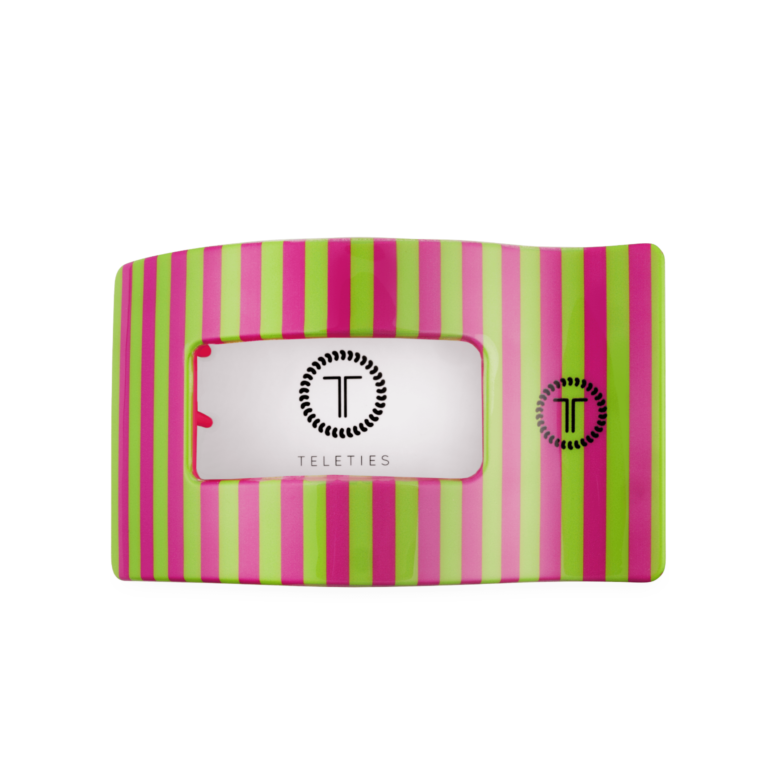 Summer Crush Large Flat Rectangle Hair Clip in Pink