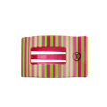 Medium flat rectangular hair clip in pink Summer Crush color