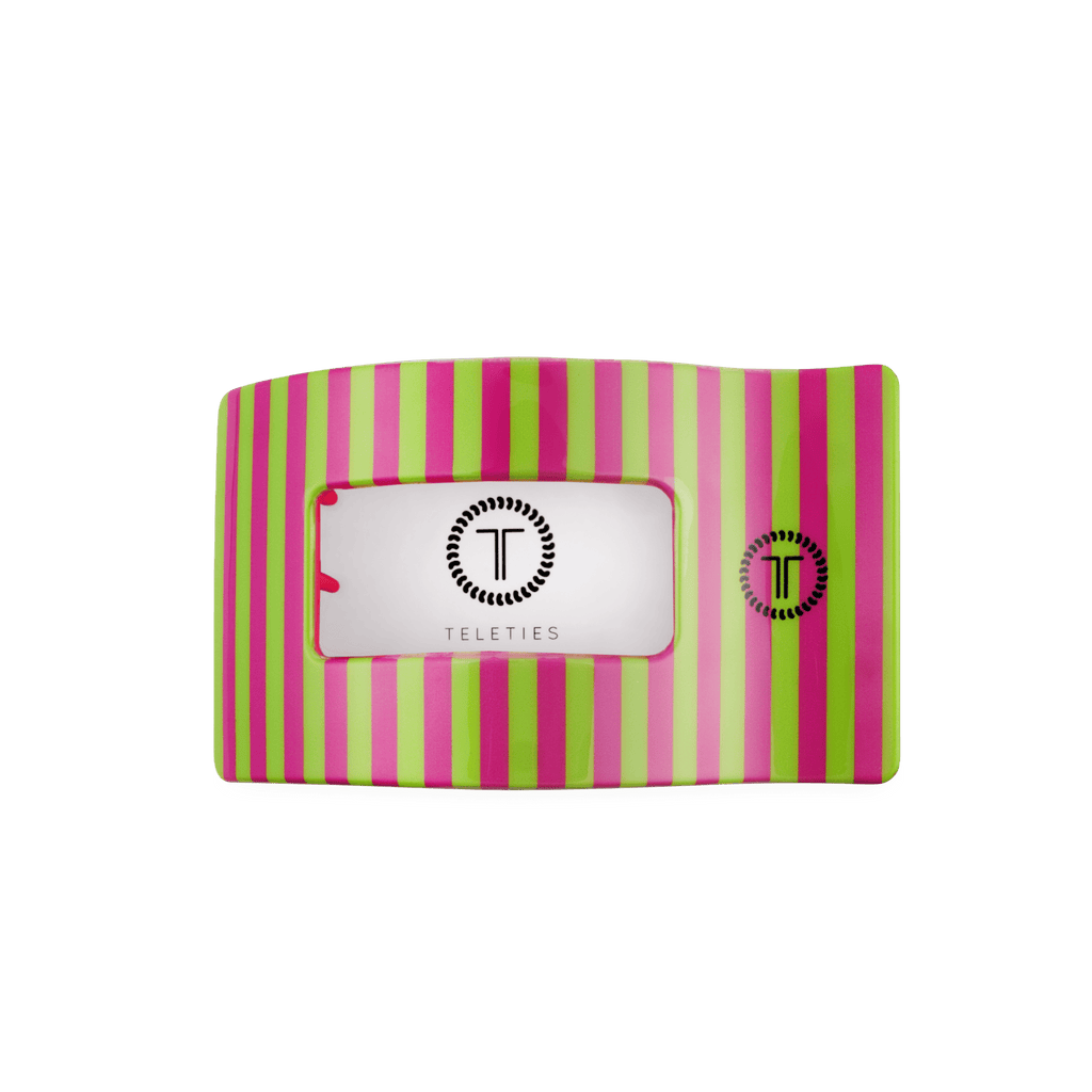Summer Crush Medium Flat Rectangle Hair Clip in Pink