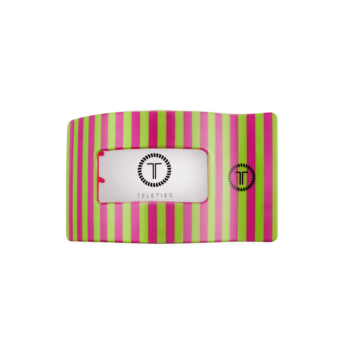 Summer Crush Medium Flat Rectangle Hair Clip in Pink
