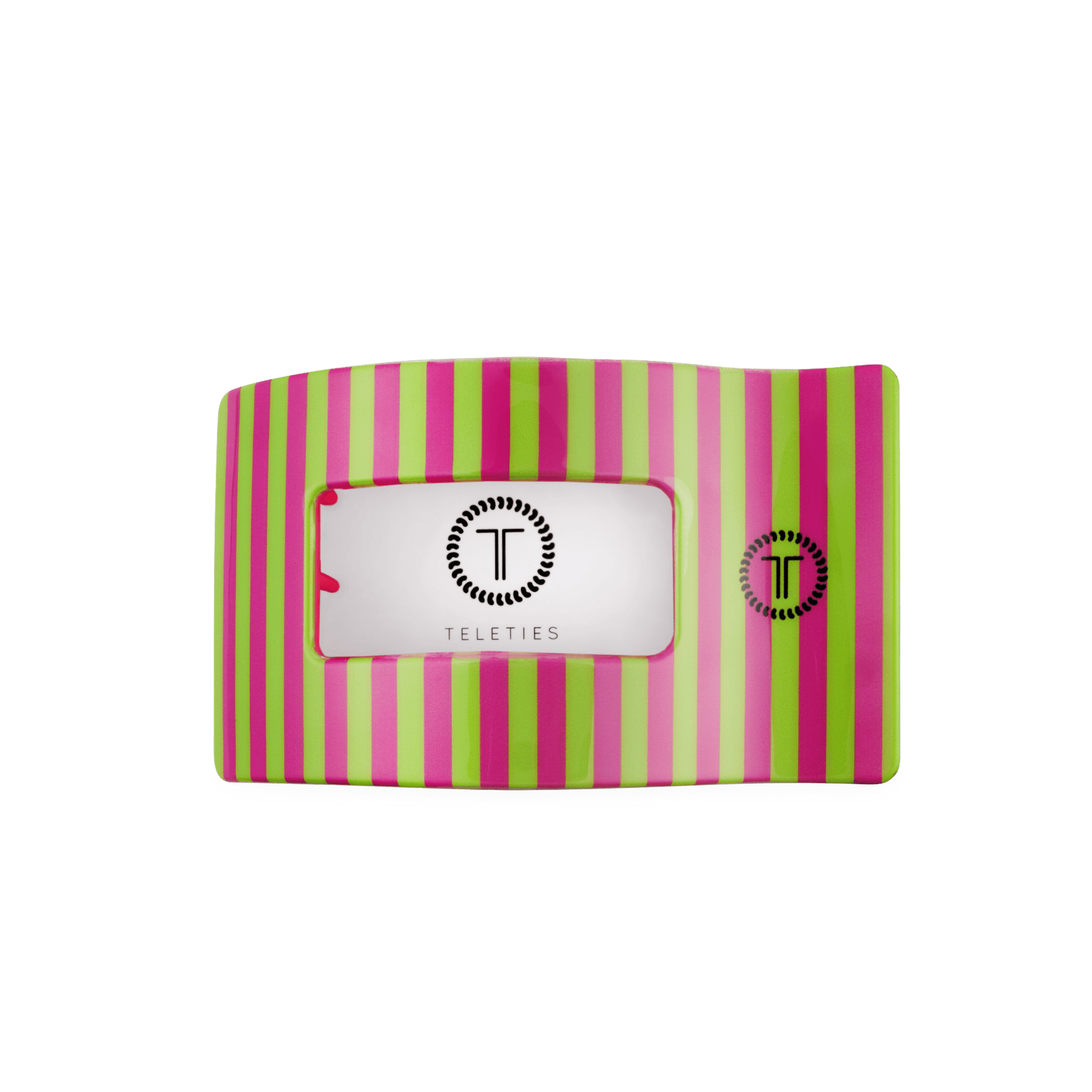 Summer Crush Medium Flat Rectangle Hair Clip in Pink