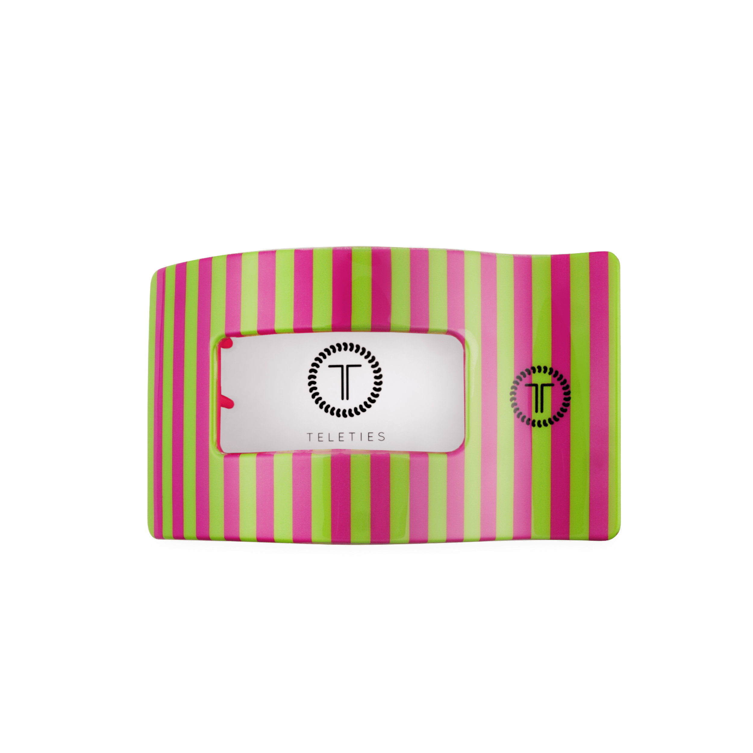 Summer Crush Medium Flat Rectangle Hair Clip in Pink