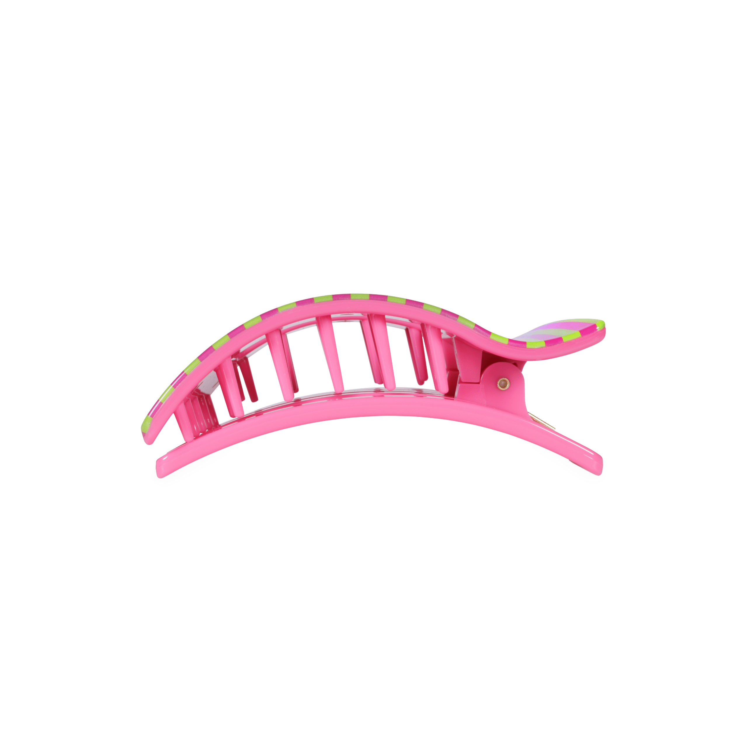 Summer Crush Medium Flat Rectangle Hair Clip in Pink