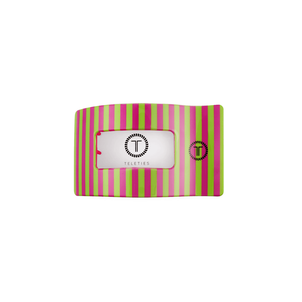 Summer Crush Small Flat Rectangle Hair Clip in Pink