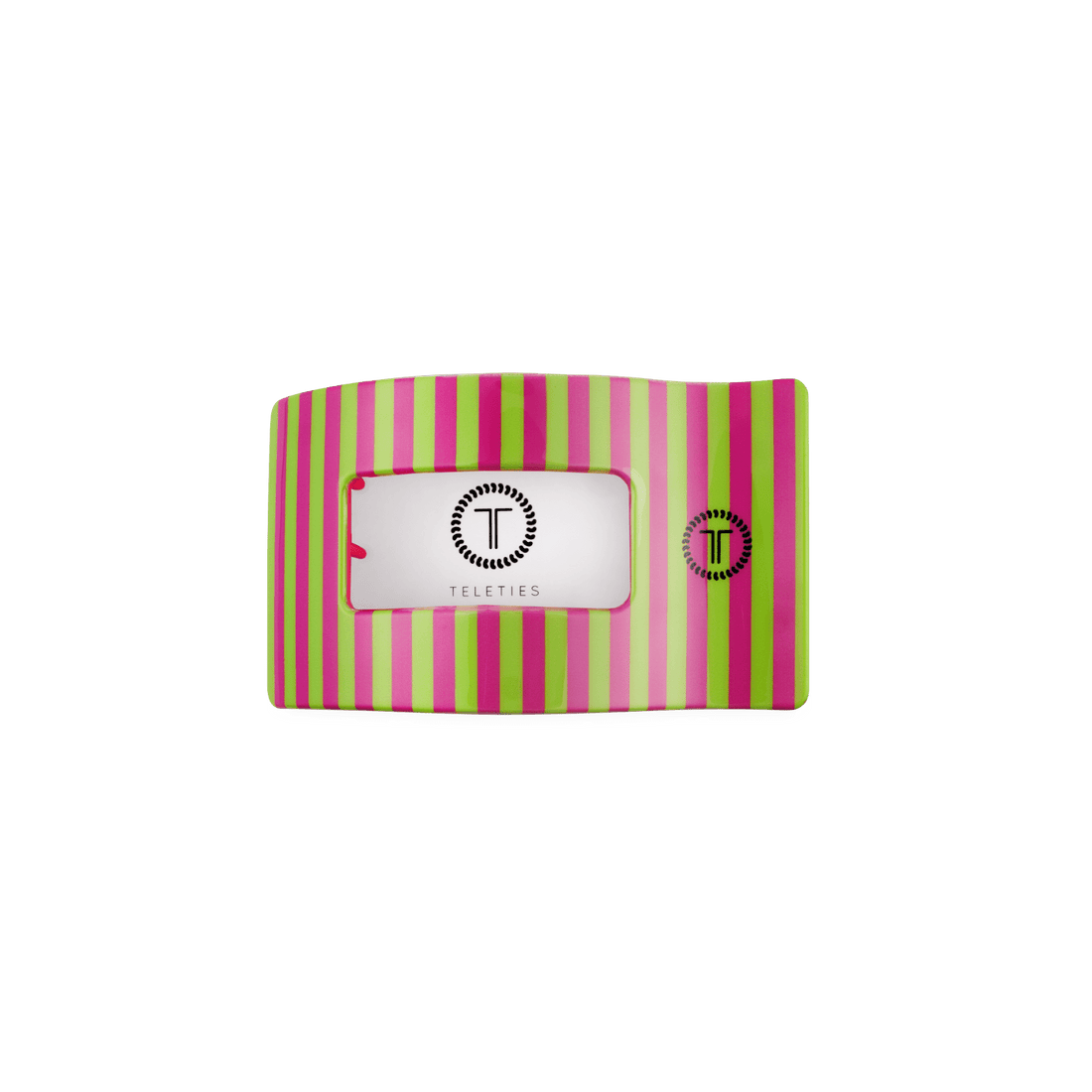 Summer Crush Small Flat Rectangle Hair Clip in Pink