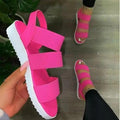 Women's Elastic Beach Sandals - Comfortable Sporty Slip-On Shoes