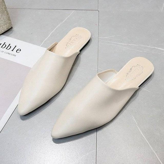 Elegant Square Heel Slip-On Mules Comfortable Women's Loafers