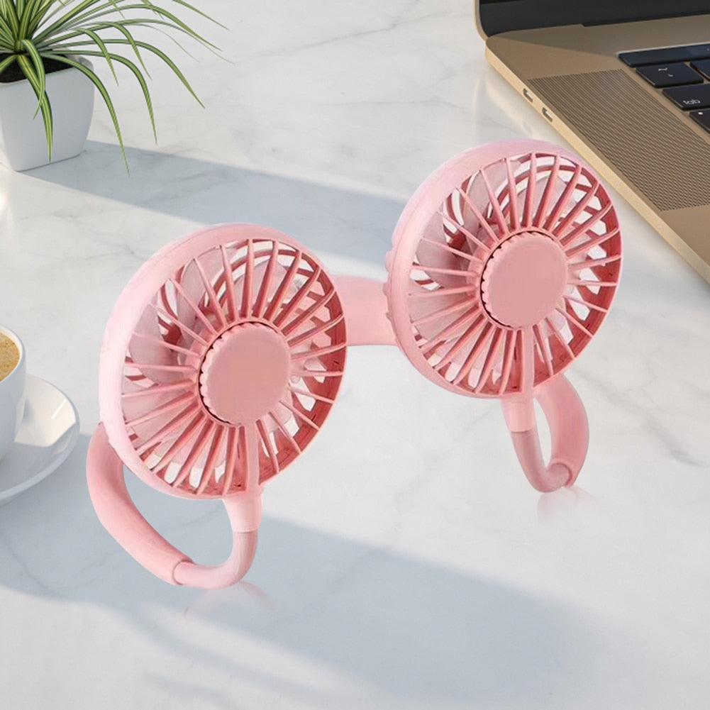 Ergonomic Hands-Free Neck Fan for Outdoor Cooling and Sports