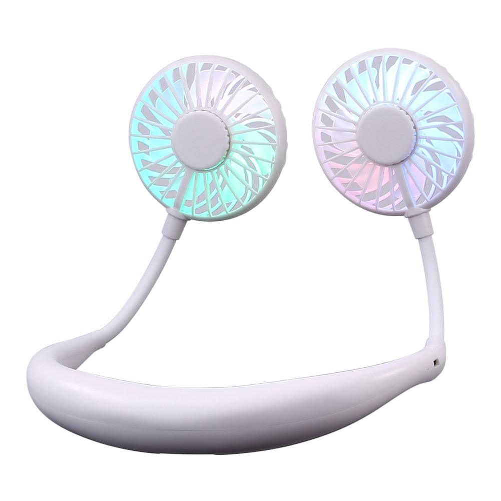 Ergonomic Hands-Free Neck Fan for Outdoor Cooling and Sports