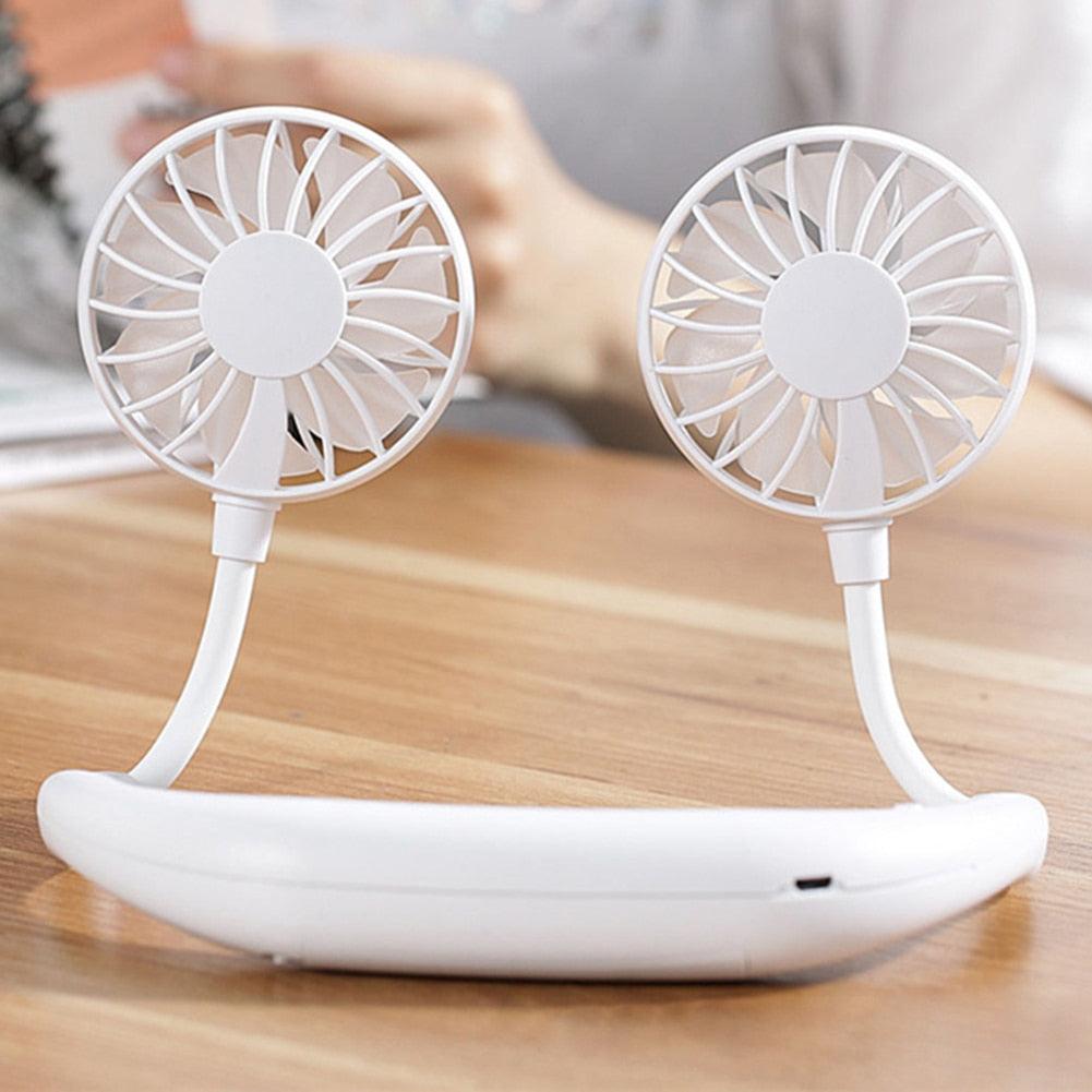 Ergonomic Hands-Free Neck Fan for Outdoor Cooling and Sports