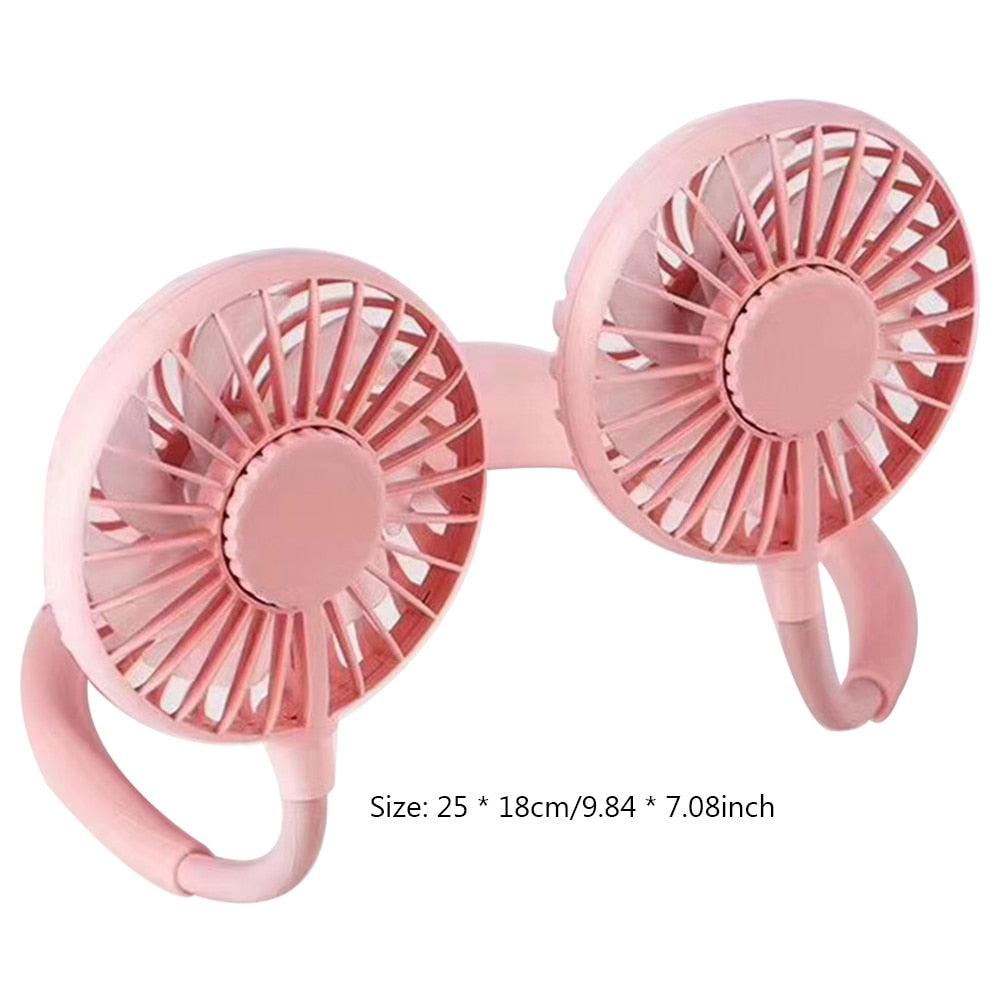 Ergonomic Hands-Free Neck Fan for Outdoor Cooling and Sports