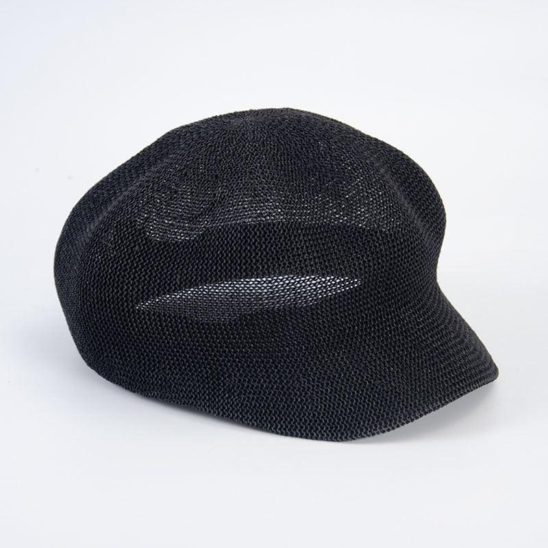 Women's Retro Adjustable Mesh Beret Breathable Summer Beanie Hat