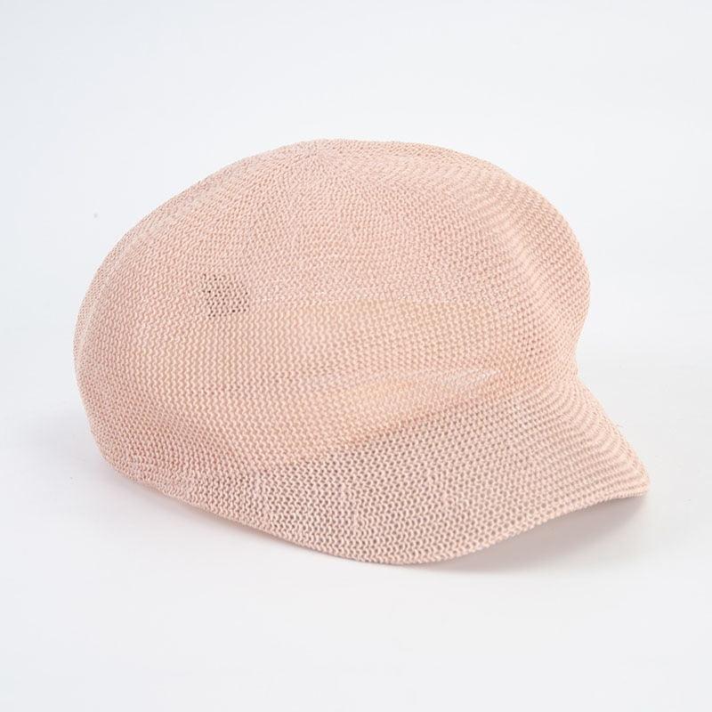 Women's Retro Adjustable Mesh Beret Breathable Summer Beanie Hat