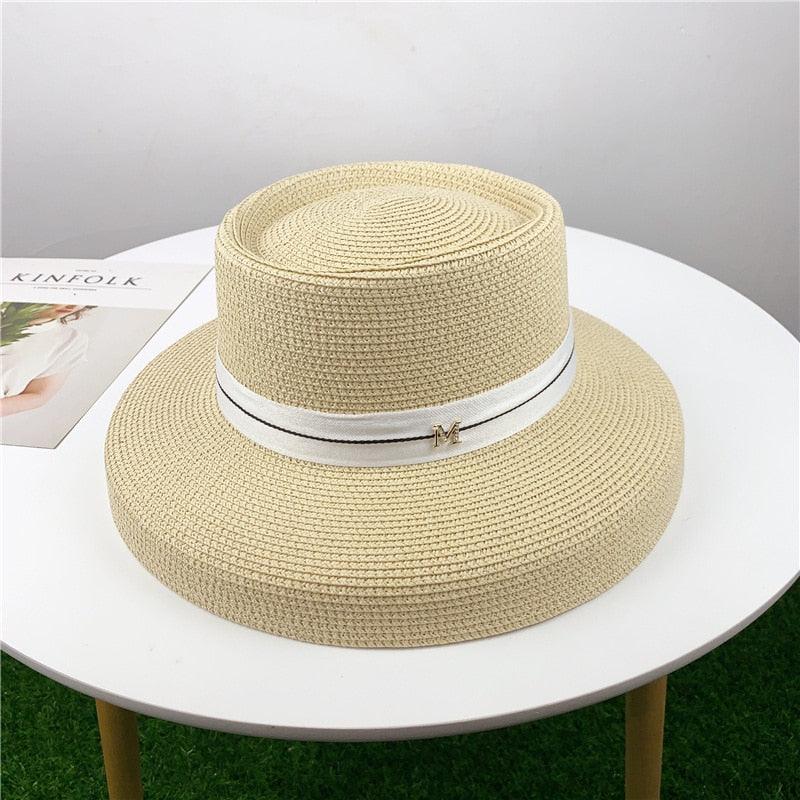 Wide Brim Floppy Straw Sun Hat for Women, Foldable Beach Accessory