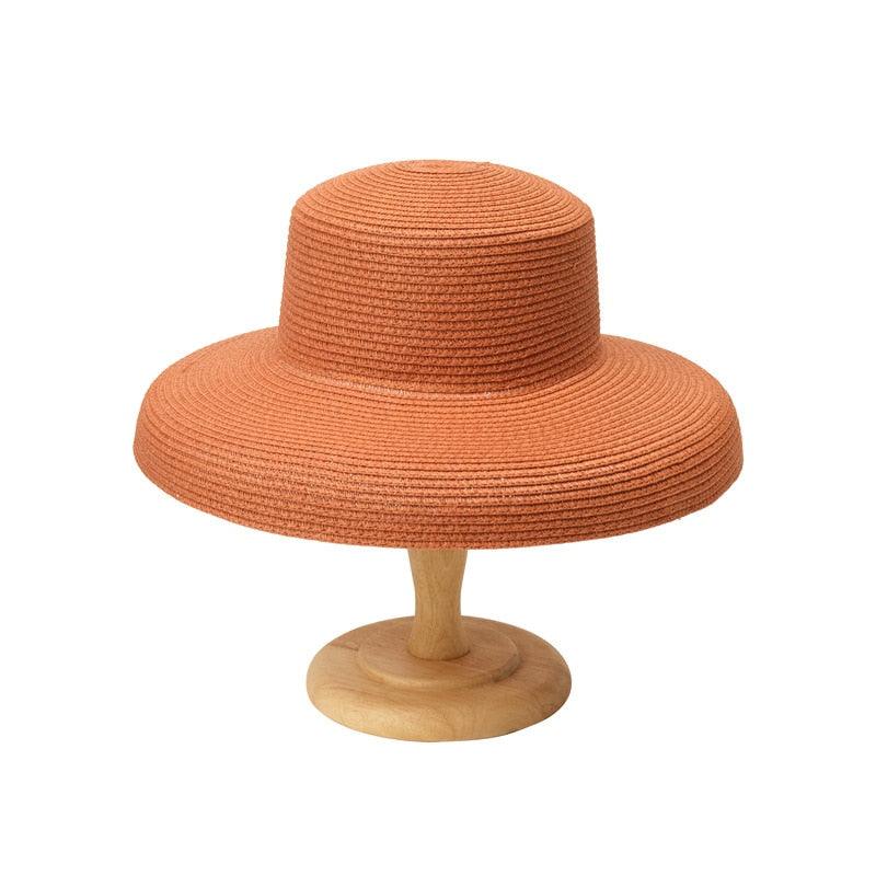 Wide Brim Floppy Straw Sun Hat for Women, Foldable Beach Accessory