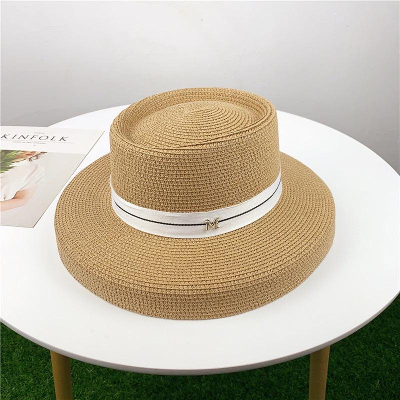 Wide Brim Floppy Straw Sun Hat for Women, Foldable Beach Accessory
