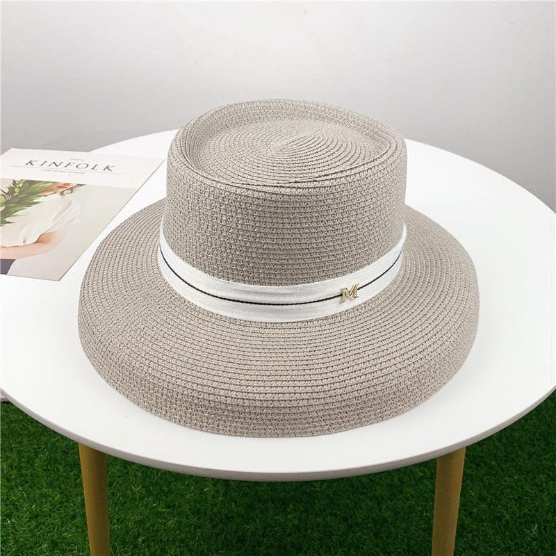 Wide Brim Floppy Straw Sun Hat for Women, Foldable Beach Accessory