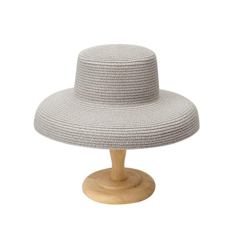 Wide Brim Floppy Straw Sun Hat for Women, Foldable Beach Accessory