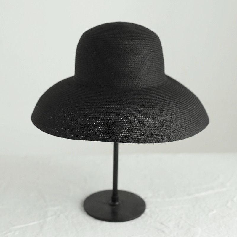 Wide Brim Floppy Straw Sun Hat for Women, Foldable Beach Accessory