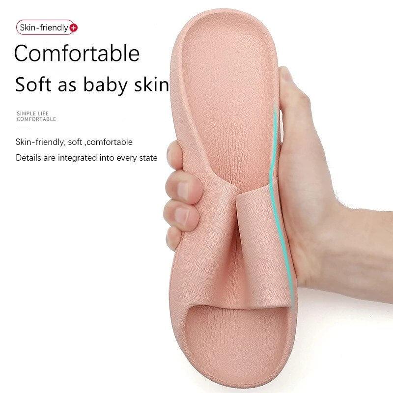 Unisex Cloud Cushioned Slides Non-Slip Bathroom Pool House Slippers